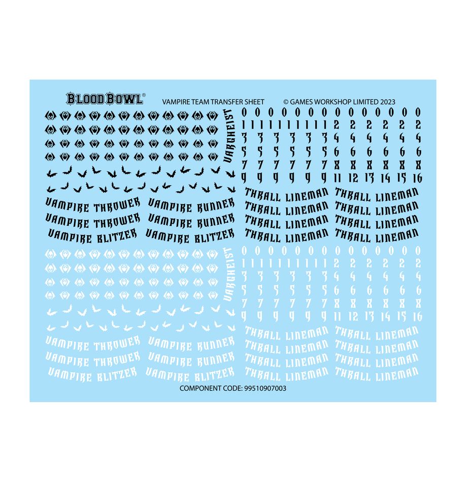 Blood Bowl: Vampire Team - The Drakfang Thirsters