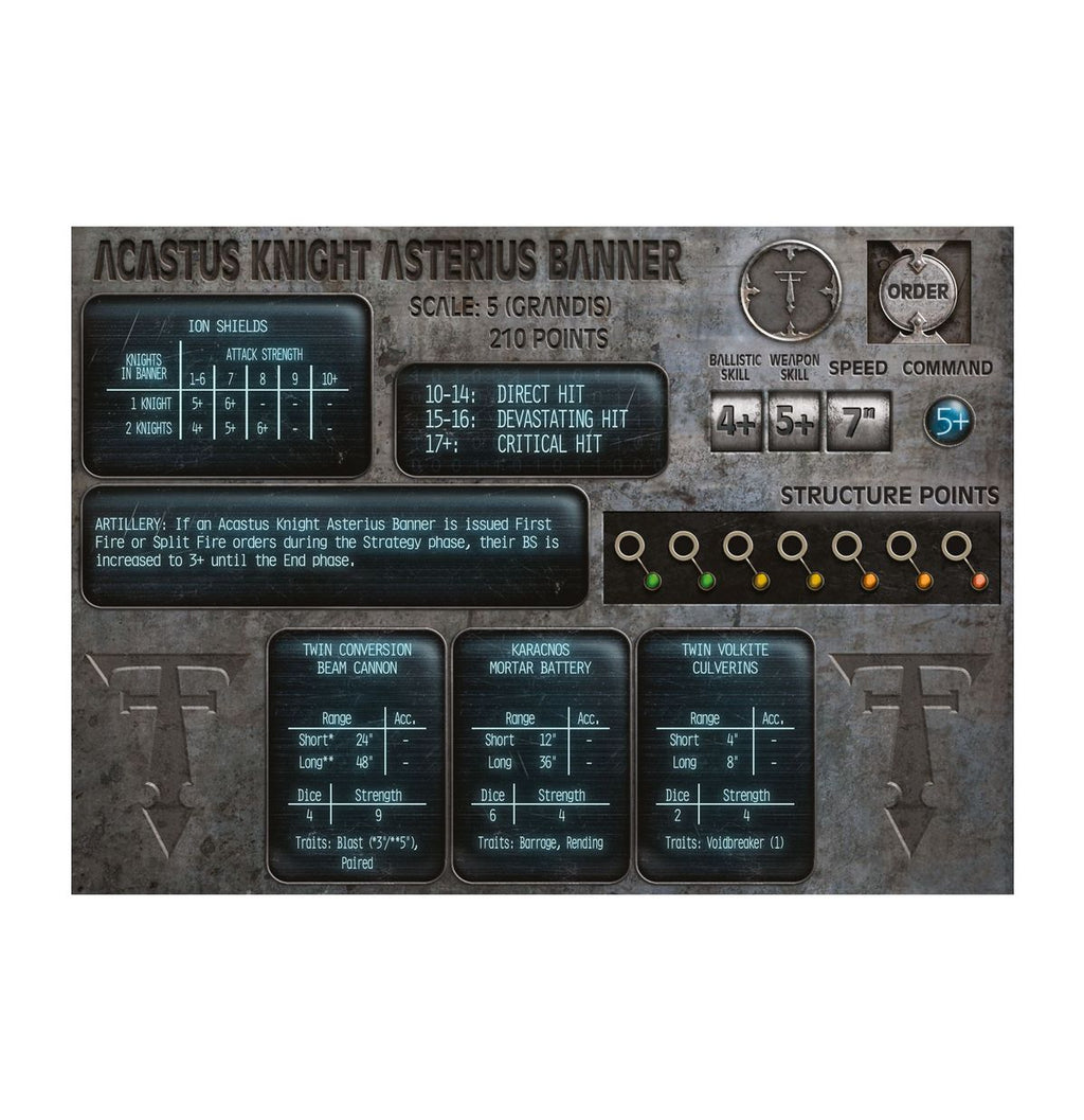 Legions Imperialis: Mechanicum Acastus Knights Asterius