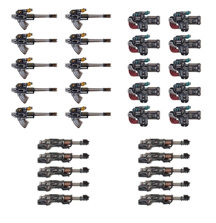 Legiones Astartes: Heavy Weapons Upgrade Set - Volkite Culverins, Lascannons & Autocannons