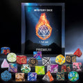 Mystery Dice Blind Bag 7pc Polyhedral Lucky Dip D&D, PATHFINDER TTRPG