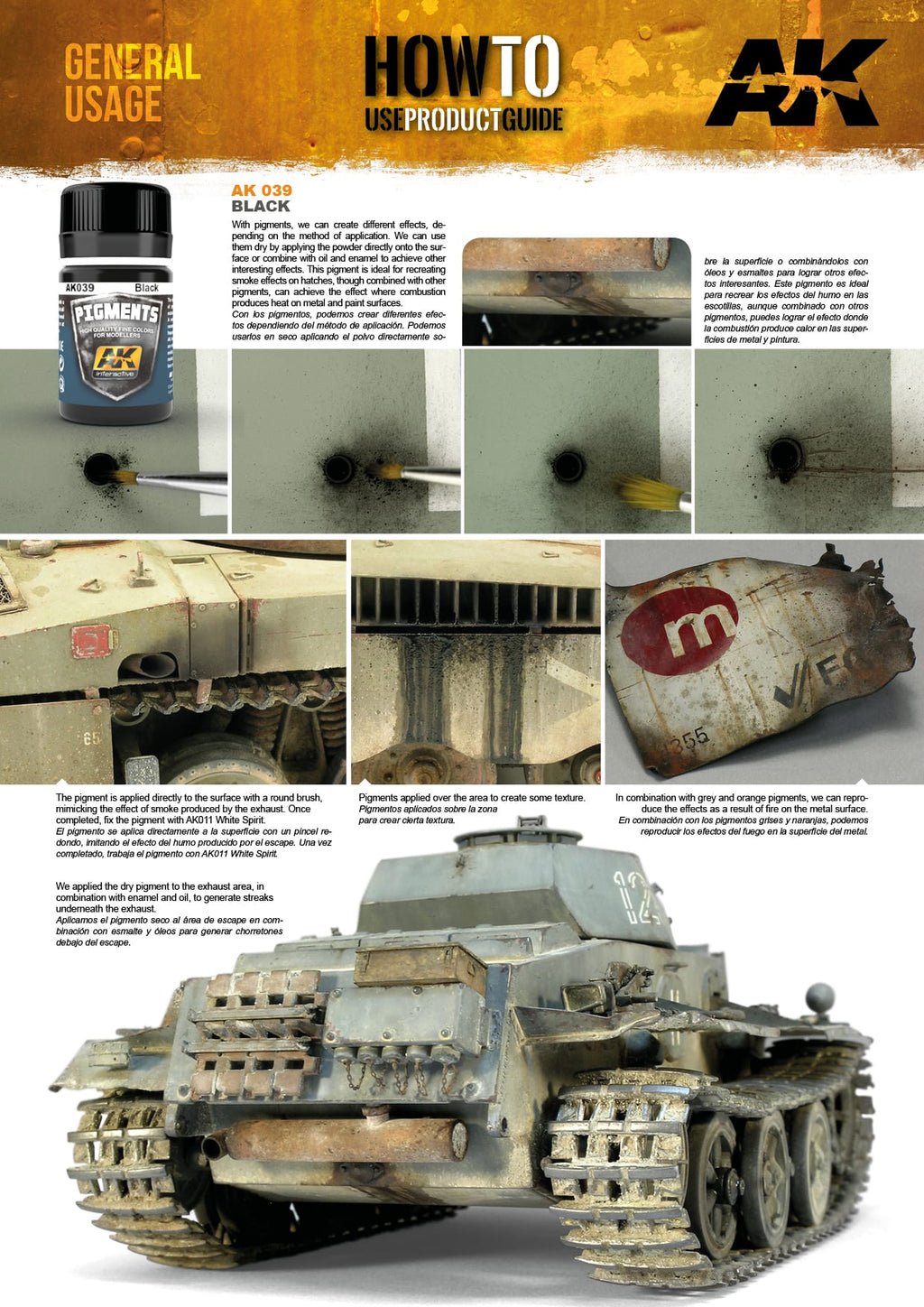 AK Interactive Pigment - Black AK039
