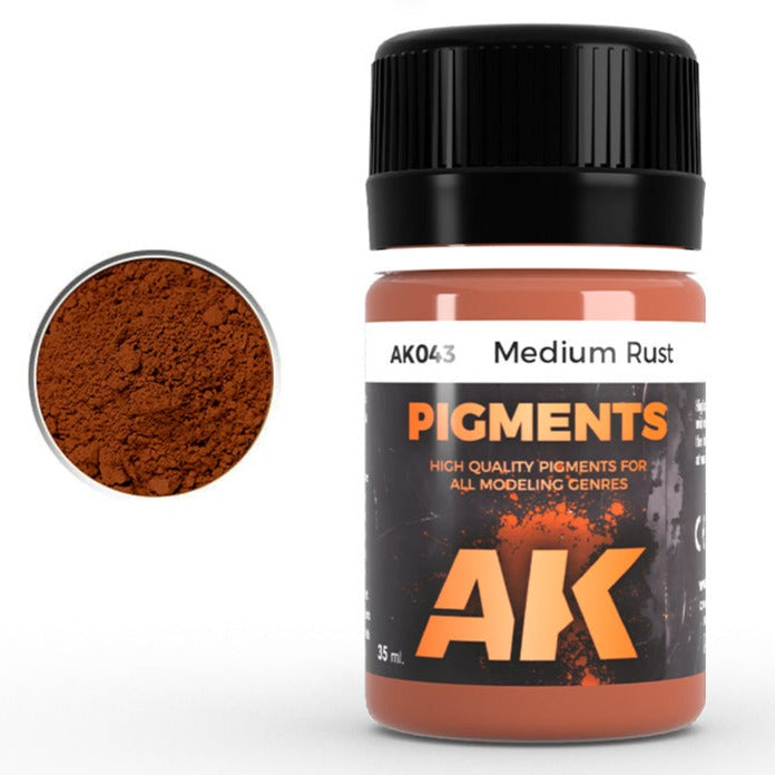 AK Interactive Pigment - Medium Rust AK043