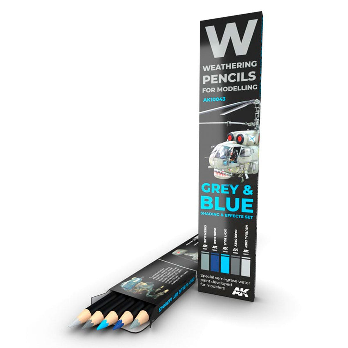 AK Interactive Watercolor Pencils Set - Grey & Blue AK10043