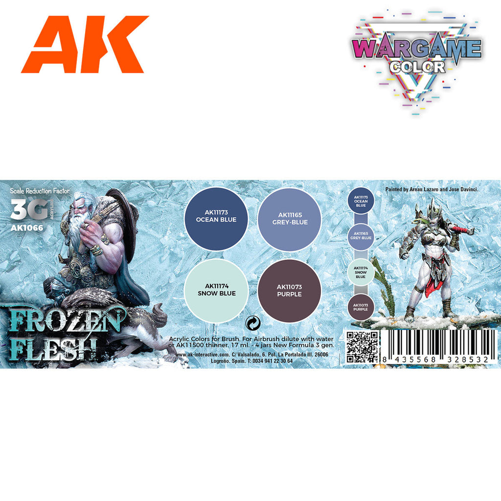 AK Interactive Wargame Color Set: Frozen Flesh (AK1066)
