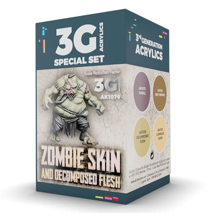 AK Interactive Wargame Color Set: Zombie Skin (AK1076)