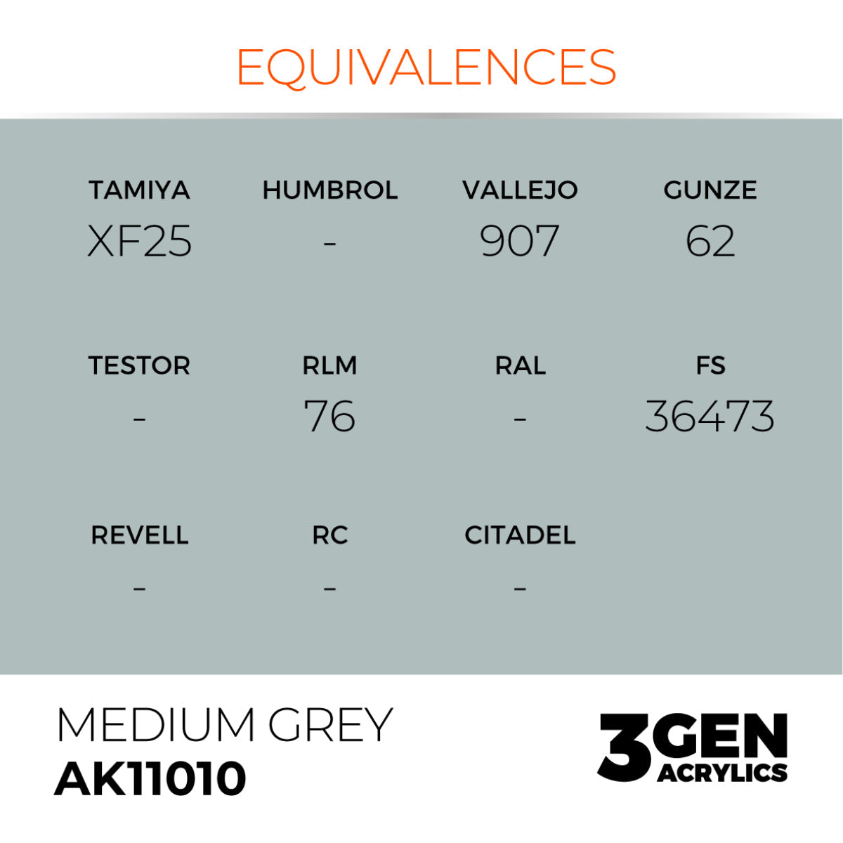 AK Interactive 3G - Medium Grey 17ml (AK11010)