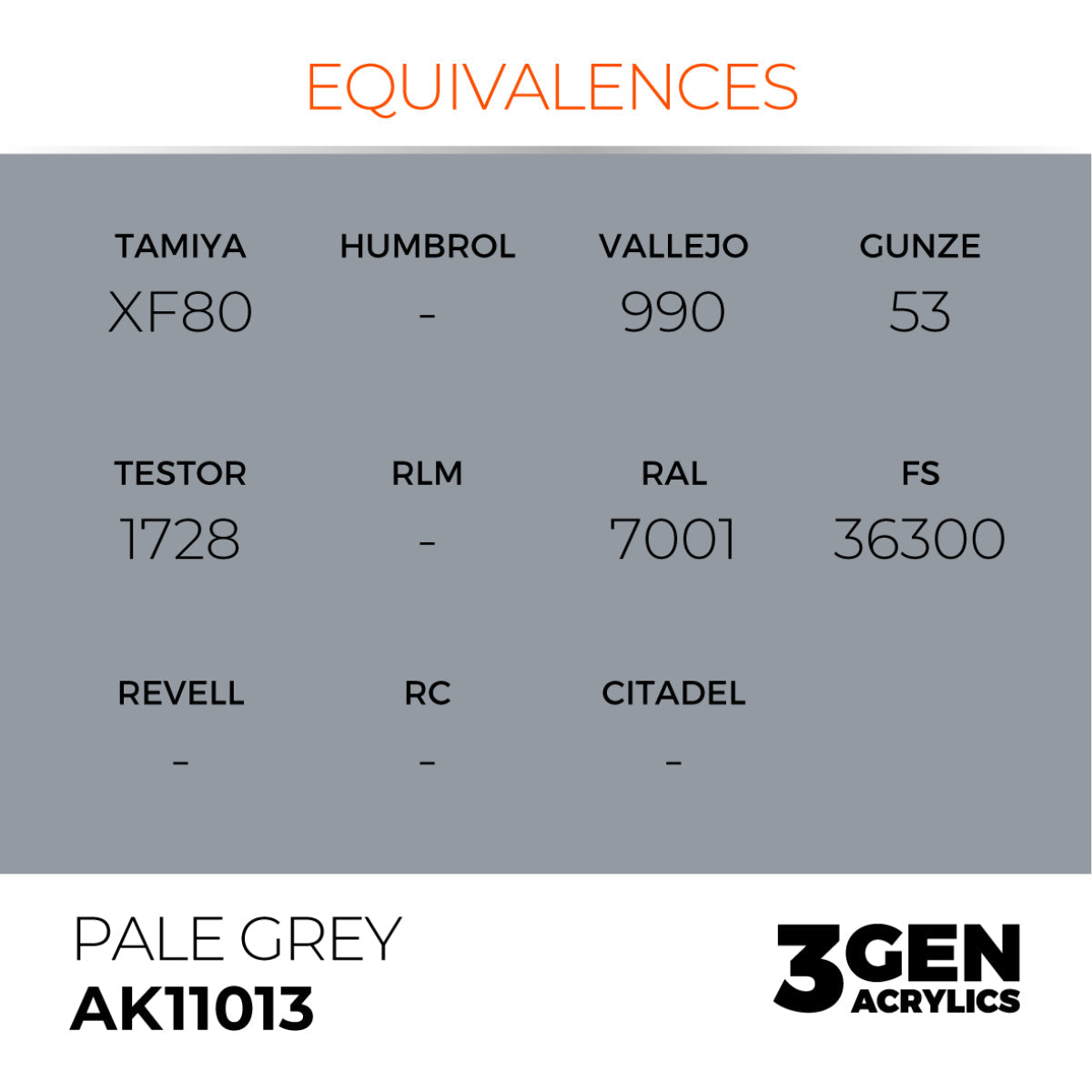AK Interactive 3G - Pale Grey 17ml (AK11013)