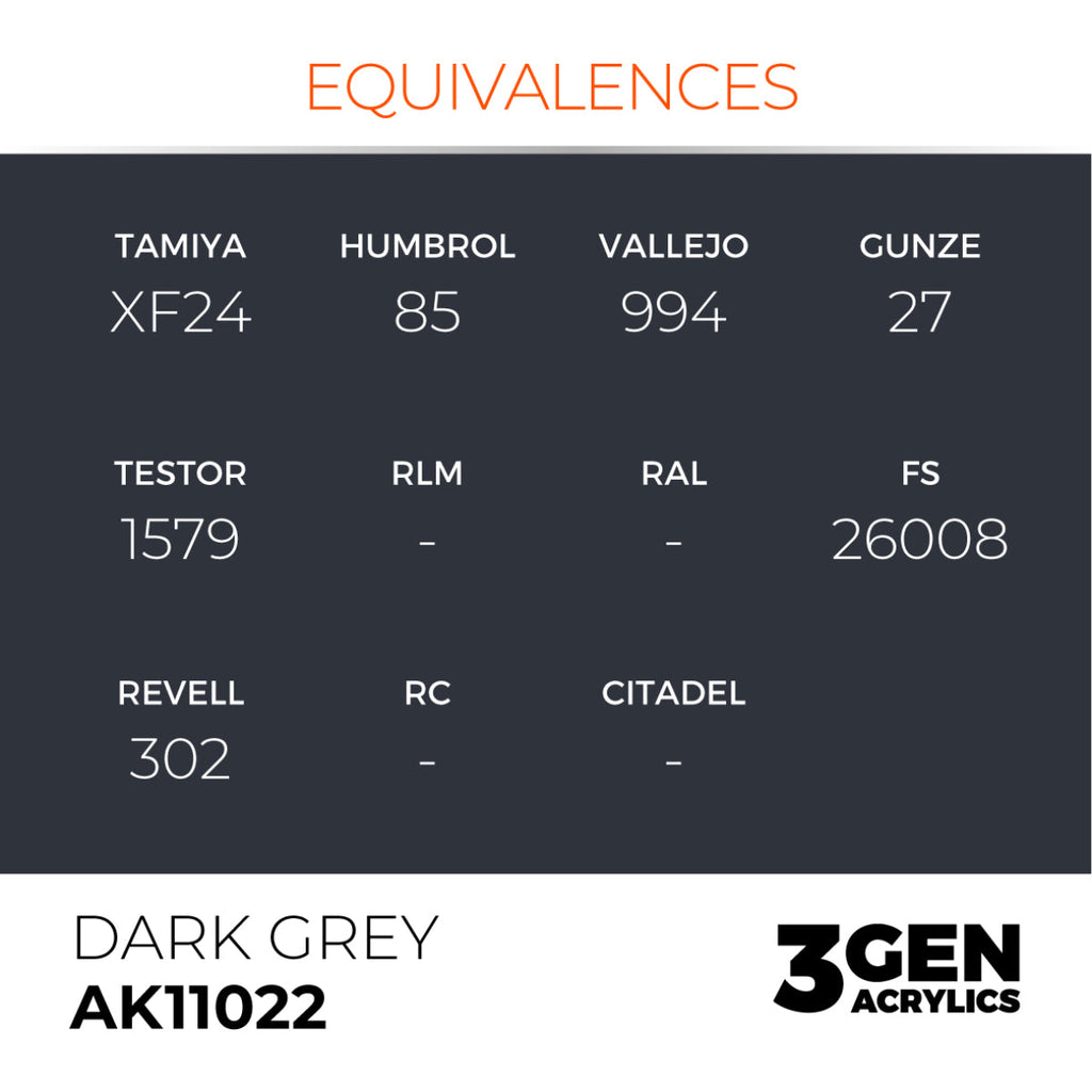 AK Interactive 3G - Dark Grey 17ml (AK11022)