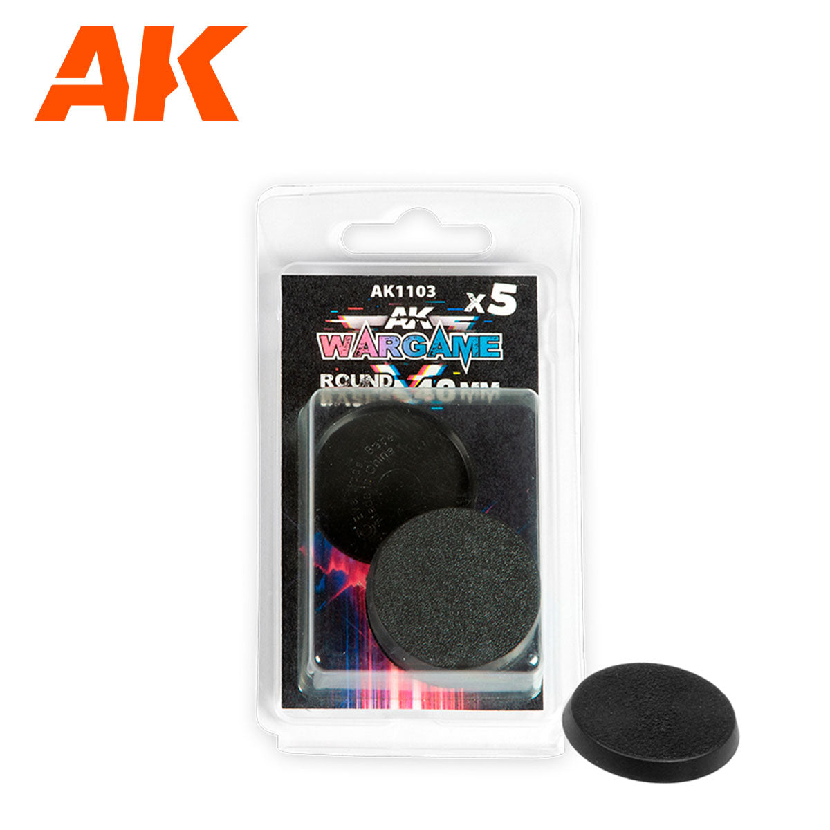 AK Interactive - Round Bases 40mm x 5