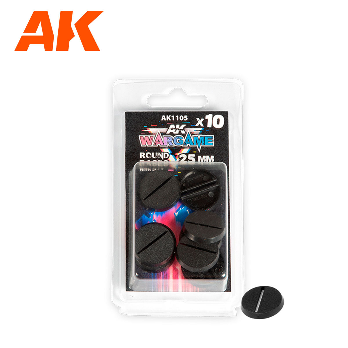 AK Interactive - Round Bases With Lip 25mm x 10