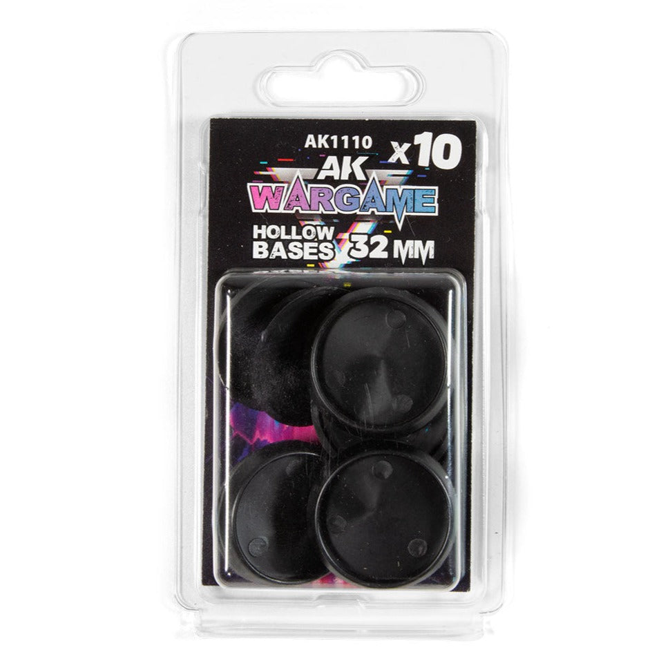 AK Interactive - Hollow Round Bases 32mm x 10