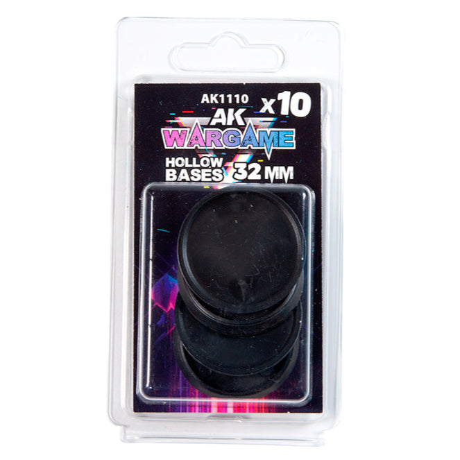 AK Interactive - Hollow Round Bases 32mm x 10