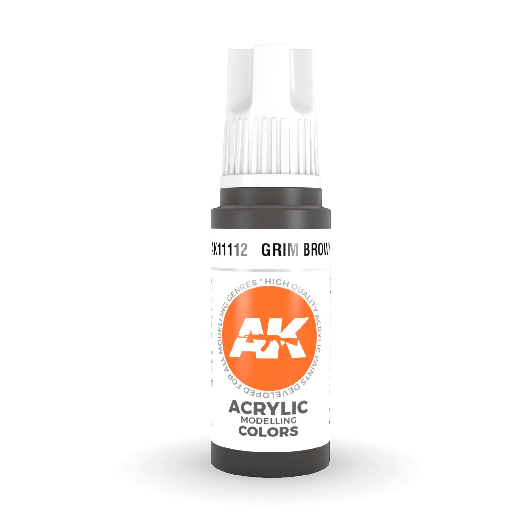 AK Interactive 3rd Gen Acrylic - Grim Brown 17ml AK11112