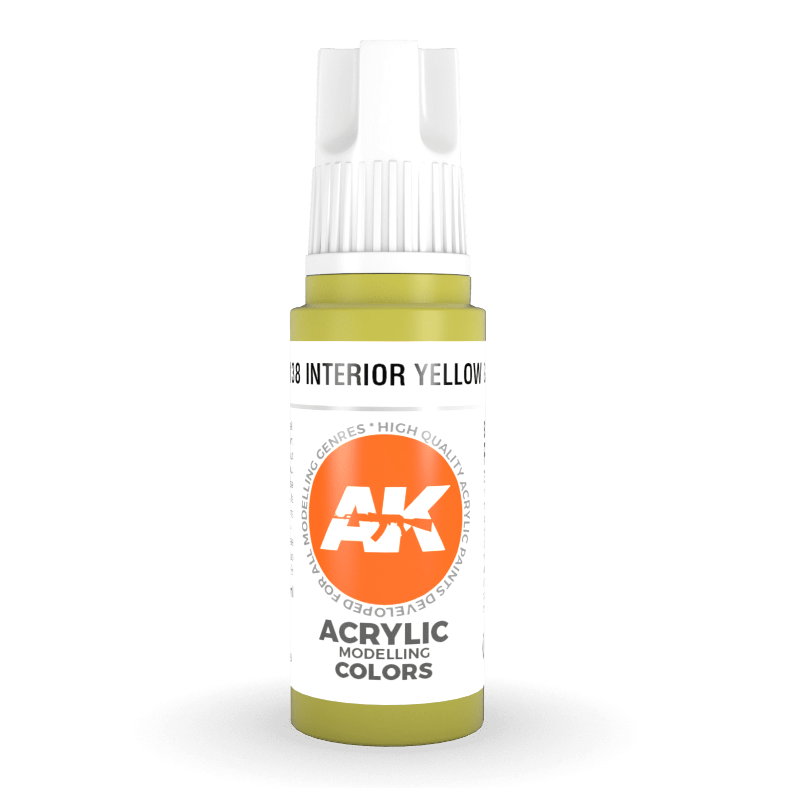 AK Interactive 3rd Gen Acrylic - Interior Yellow Green (was Pear Green) 17ml AK11138