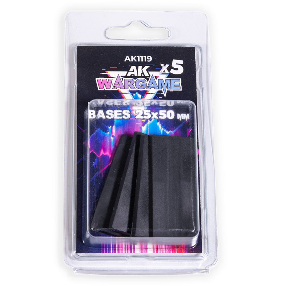 AK Interactive - Rectangular Bases 25x50mm x 5