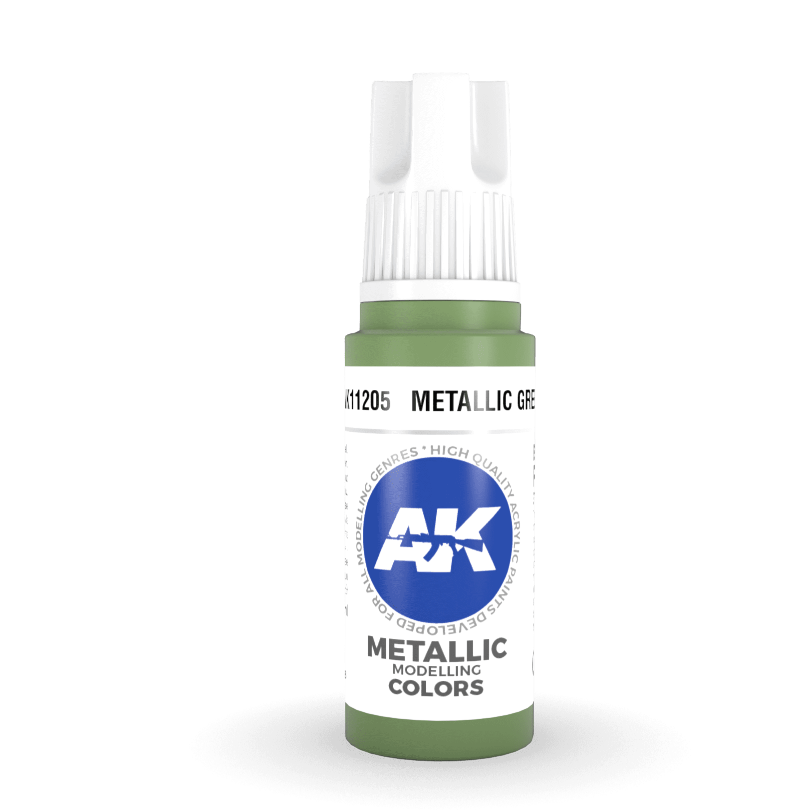 AK Interactive 3rd Gen Acrylic - Metallic Green 17ml AK11205