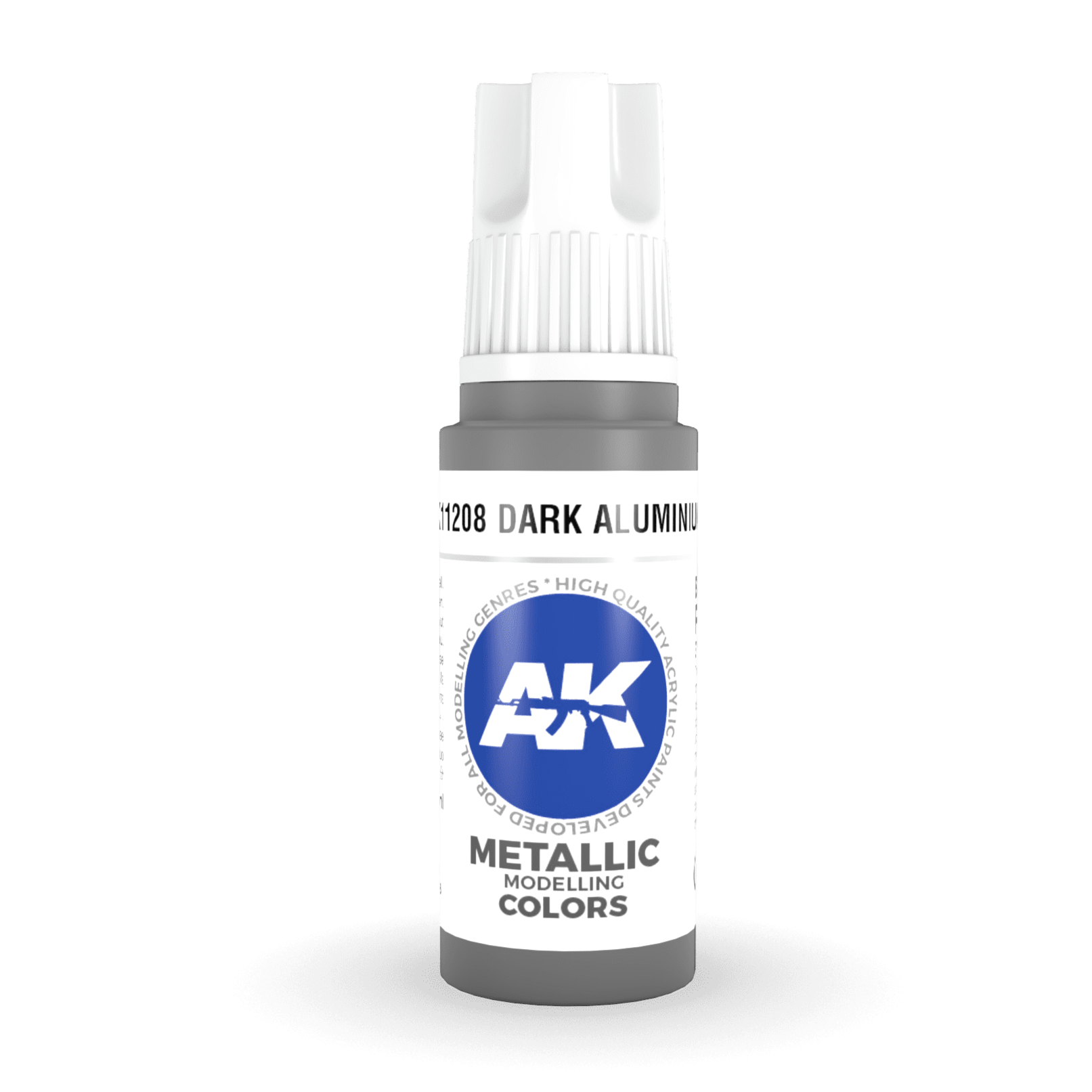 AK Interactive 3rd Gen Acrylic - Dark Aluminium 17ml AK11208