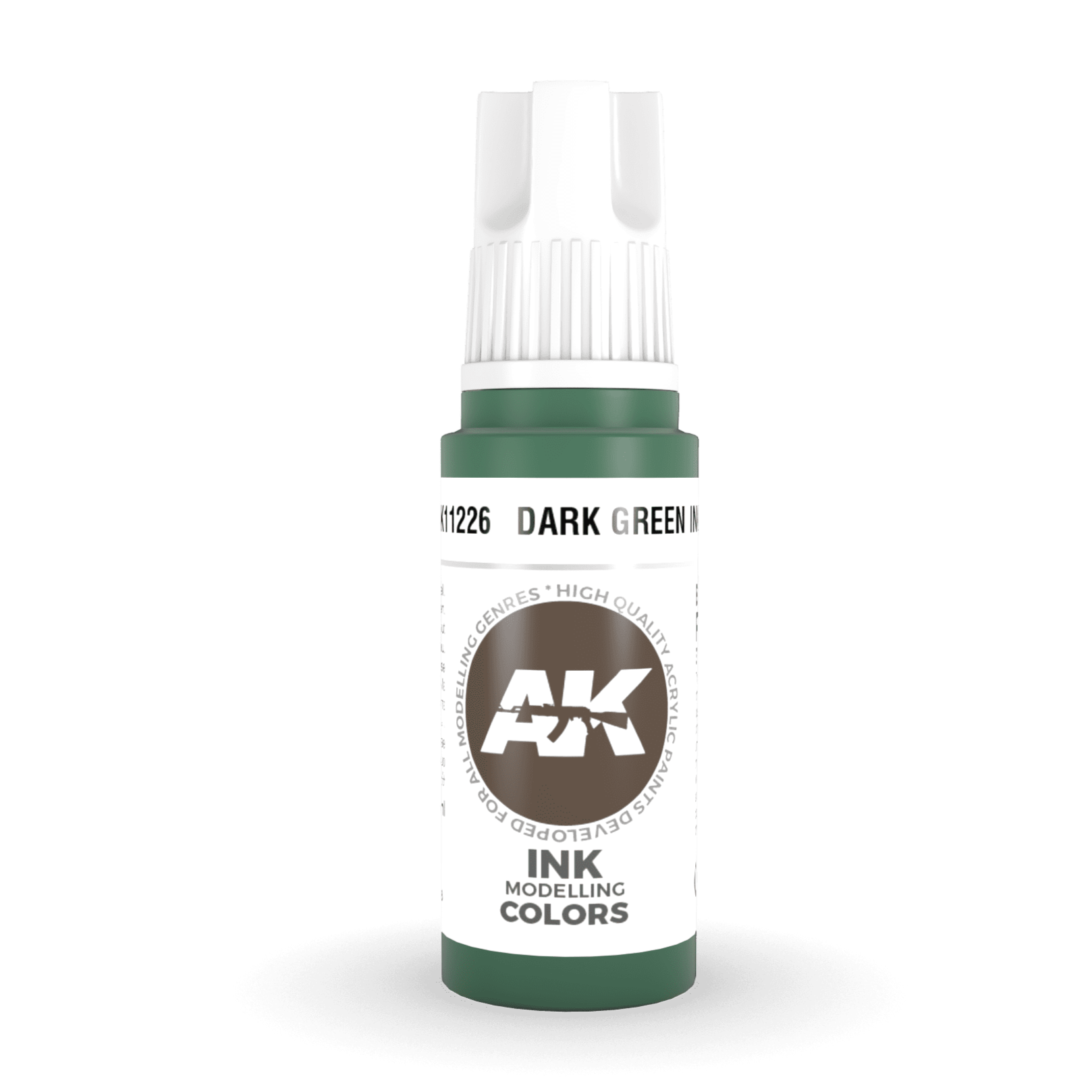 AK Interactive 3rd Gen Acrylic - Dark Green INK 17ml AK11226
