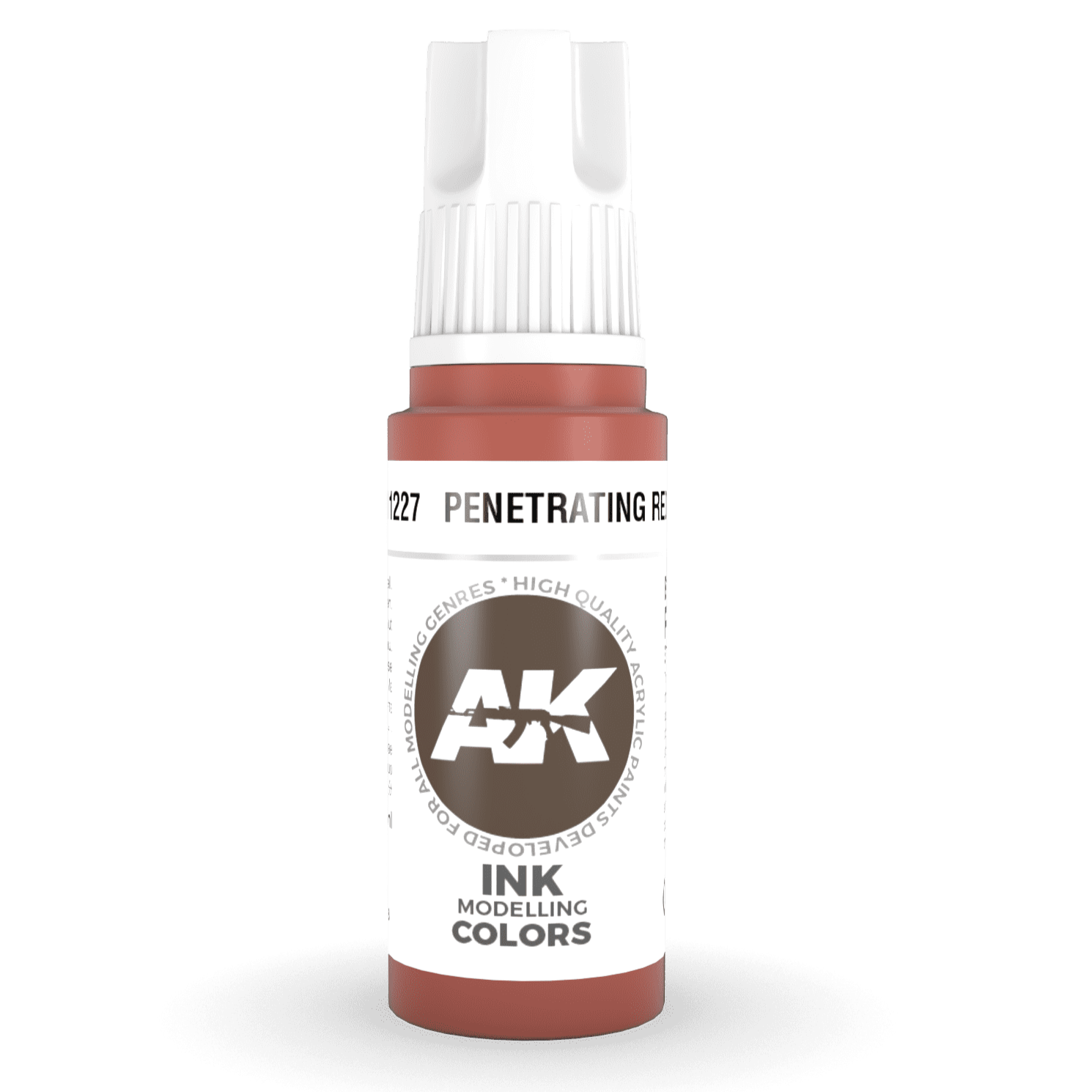 AK Interactive - 3rd Gen Acrylic - Penetrating Red INK 17ml AK11227