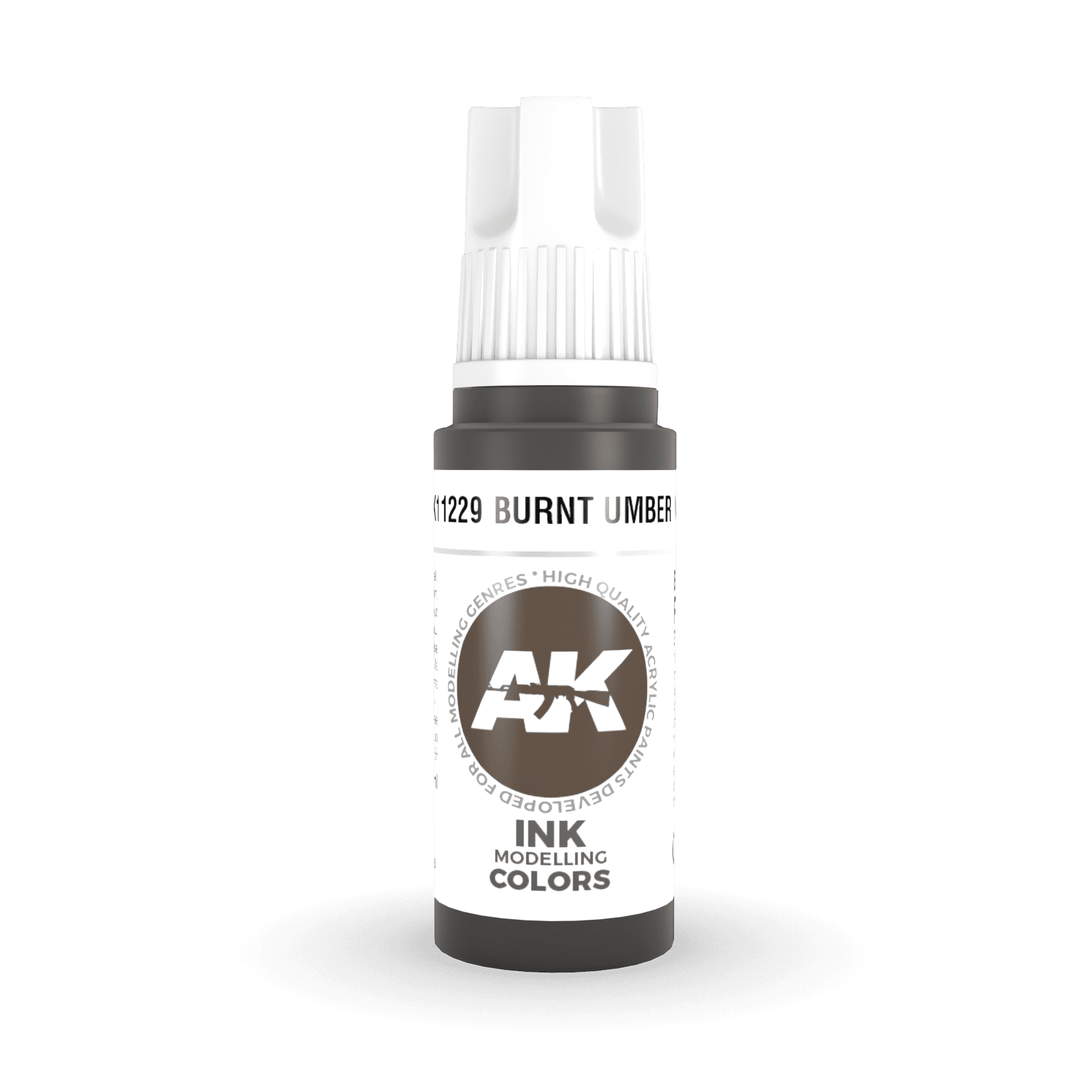 AK Interactive 3rd Gen Acrylic - Burnt Umber INK 17ml AK11229