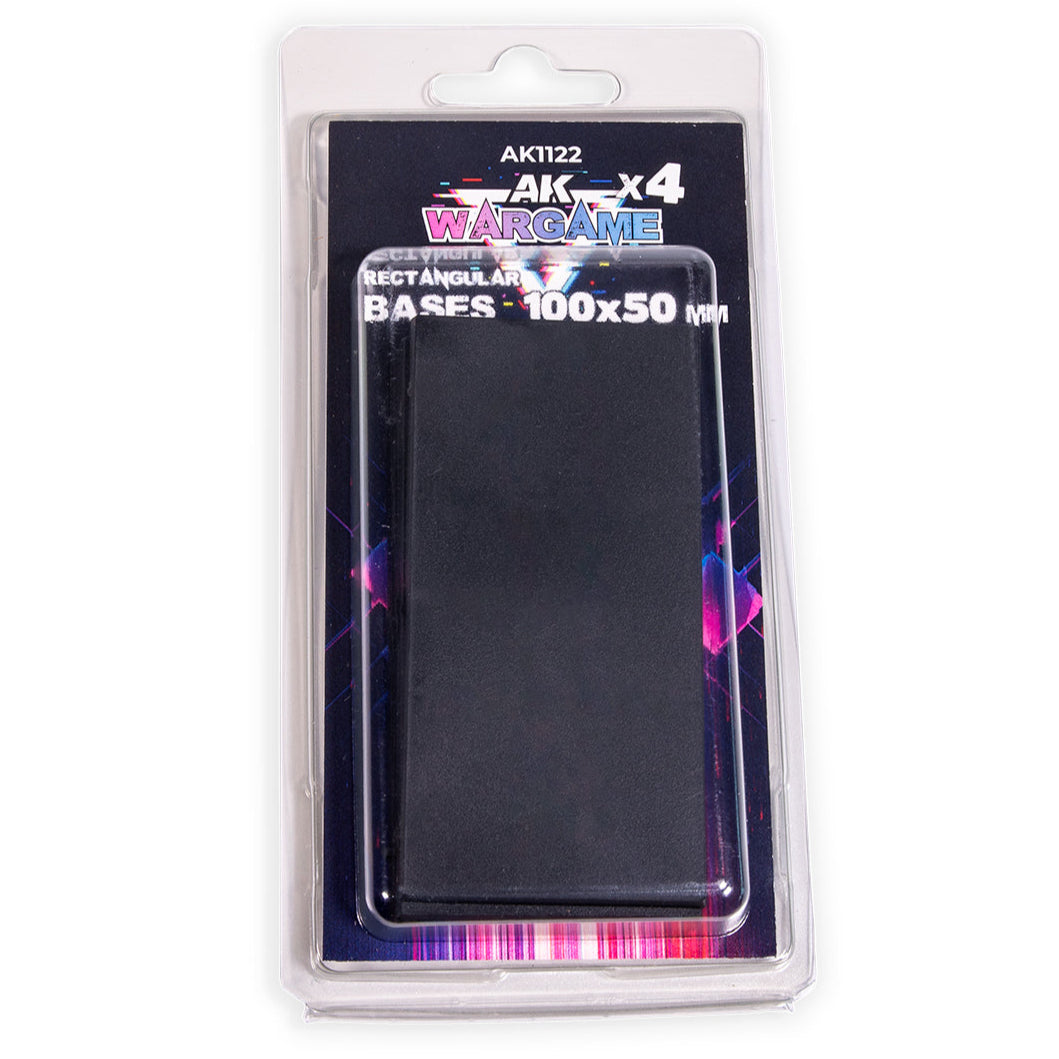 AK Interactive - Rectangular Bases 100x50mm x 4