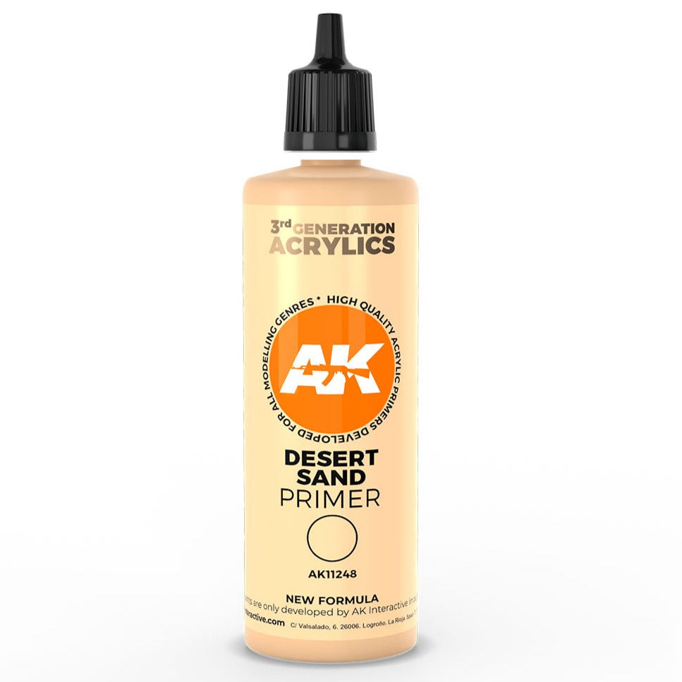 AK Interactive 3rd Gen Desert Sand Primer 100ml