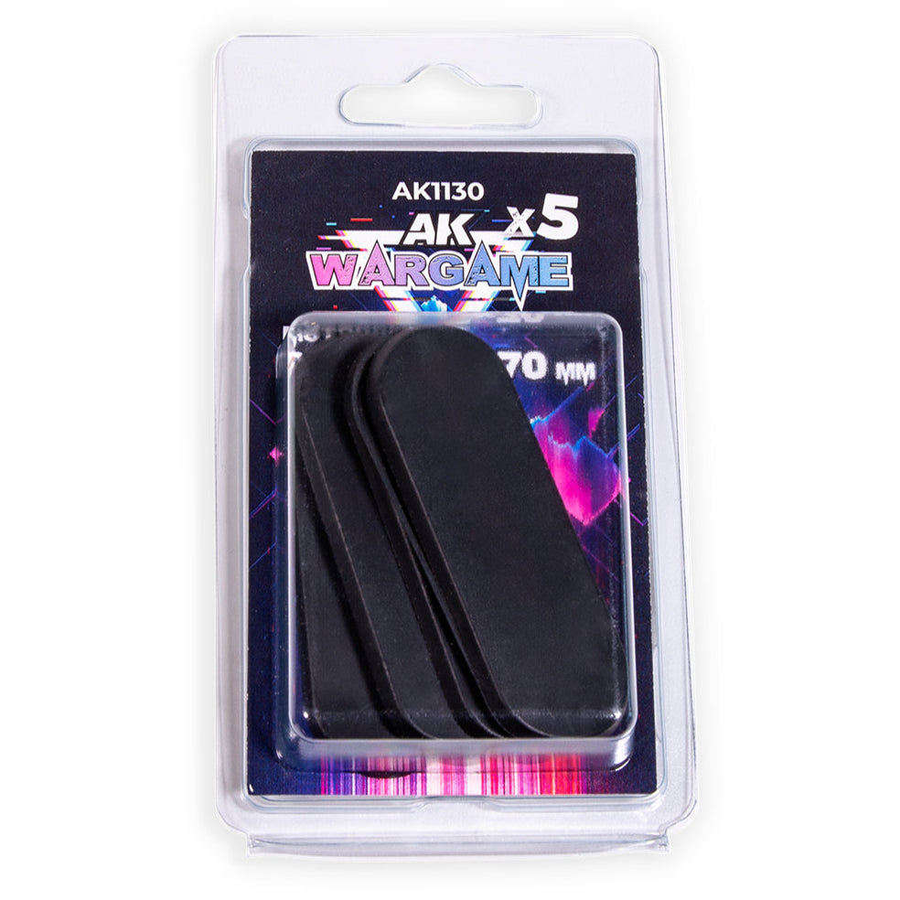 AK Interactive - Motorbike Bases 25x70mm x 5