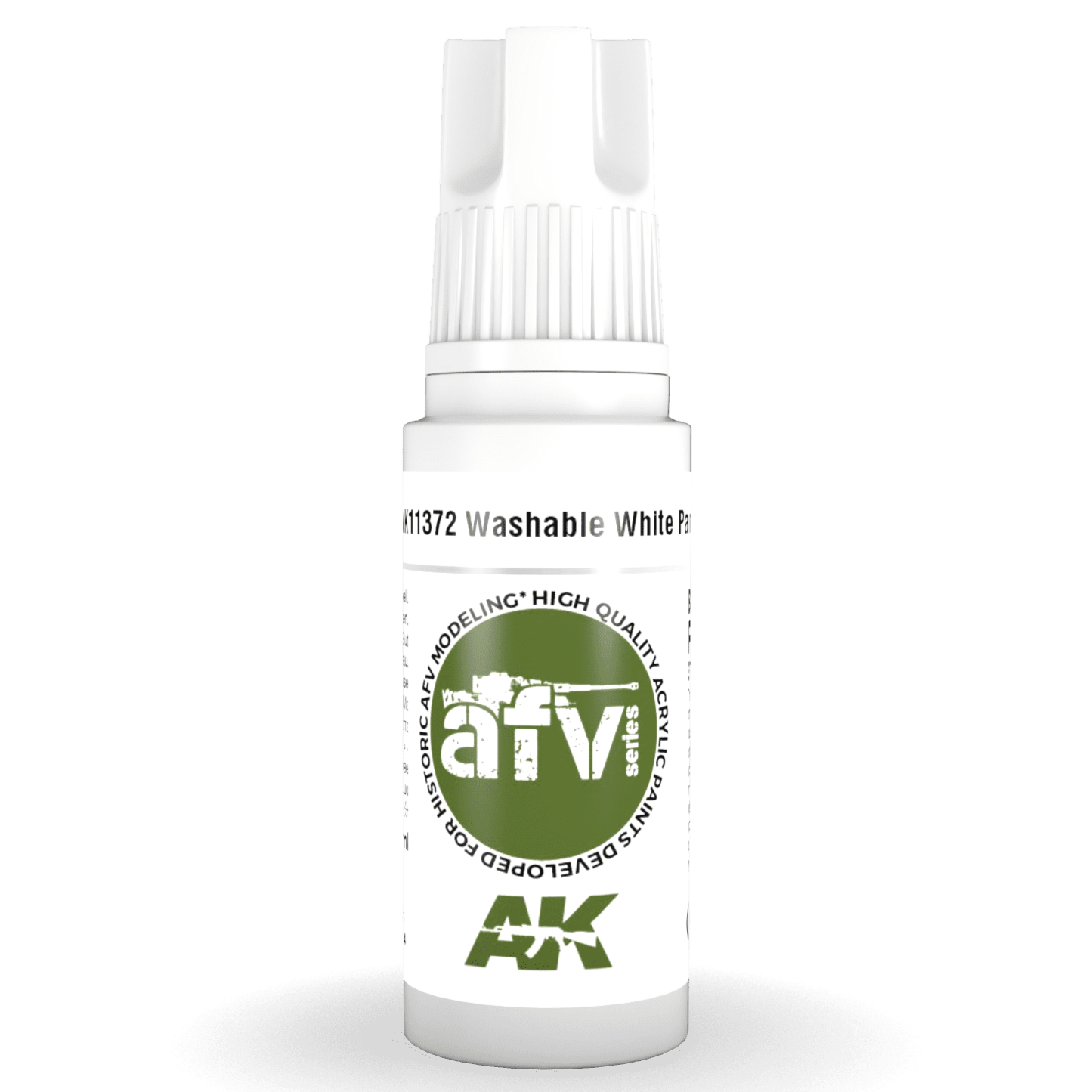 AK Interactive 3rd Gen Acrylic - Washable White Paint 17ml AK11372