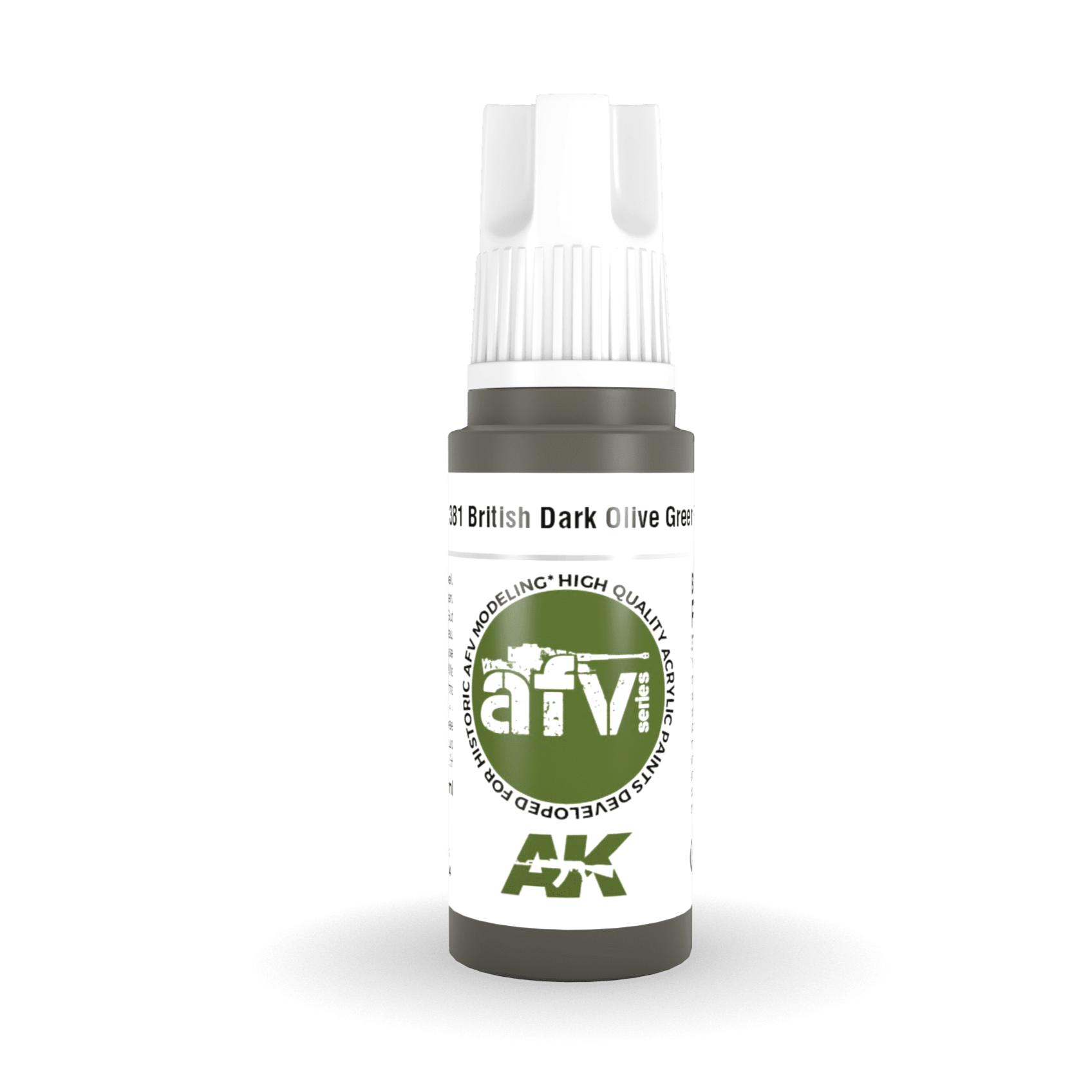 AK Interactive 3rd Gen Acrylic - British Dark Olive Green PFI 17ml AK11381