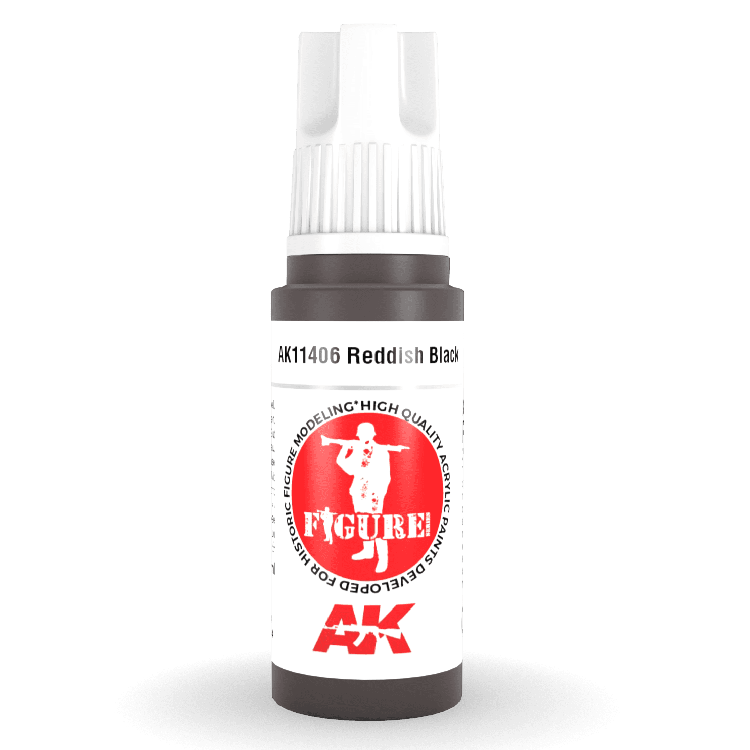 AK Interactive 3rd Gen Acrylic - Reddish Black 17ml AK11406