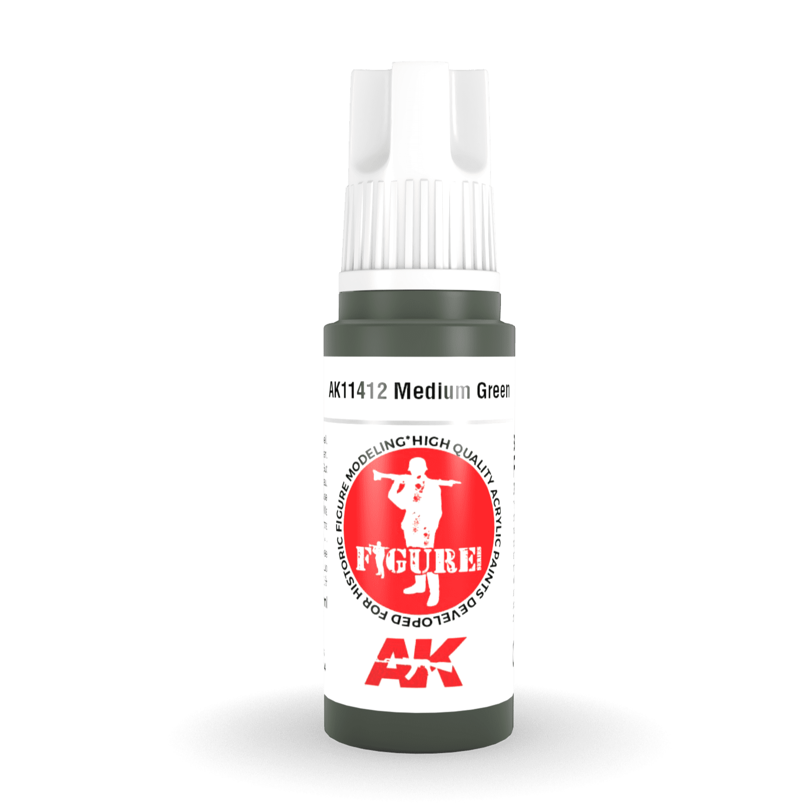 AK Interactive 3rd Gen Acrylic - Medium Green 17ml AK11412