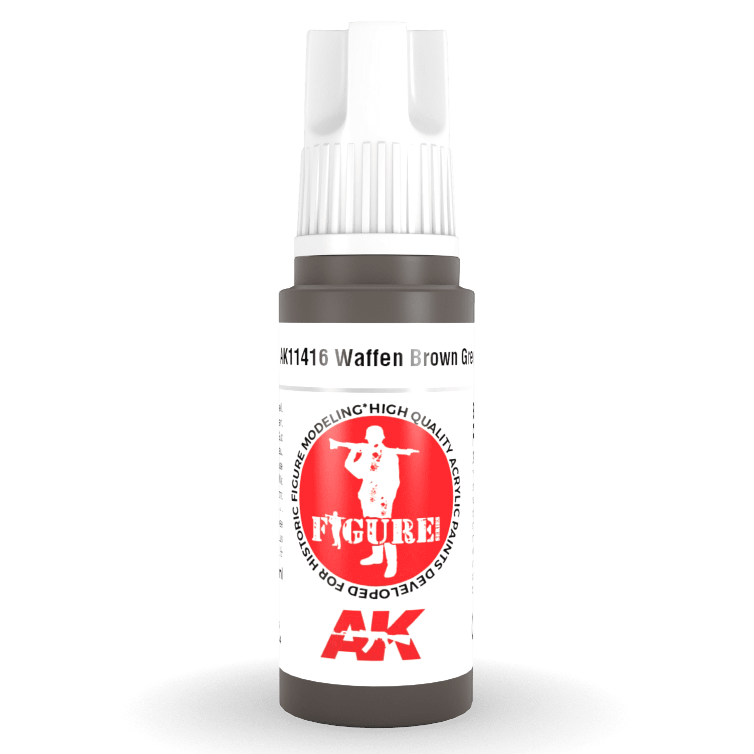 AK Interactive 3rd Gen Acrylic - Waffen Brown Grey 17ml AK11416