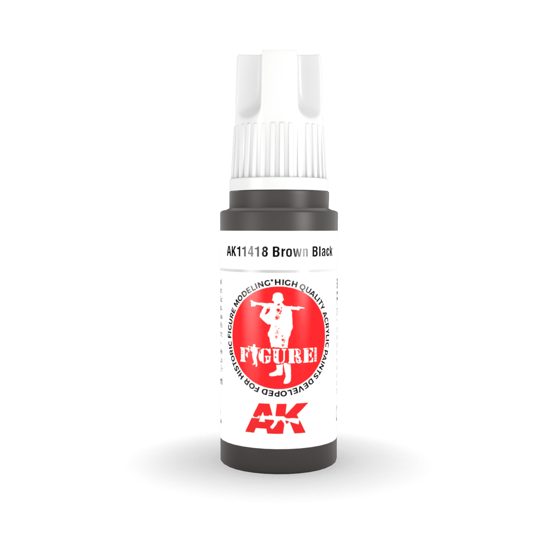 AK Interactive 3rd Gen Acrylic - Brown Black 17ml AK11418