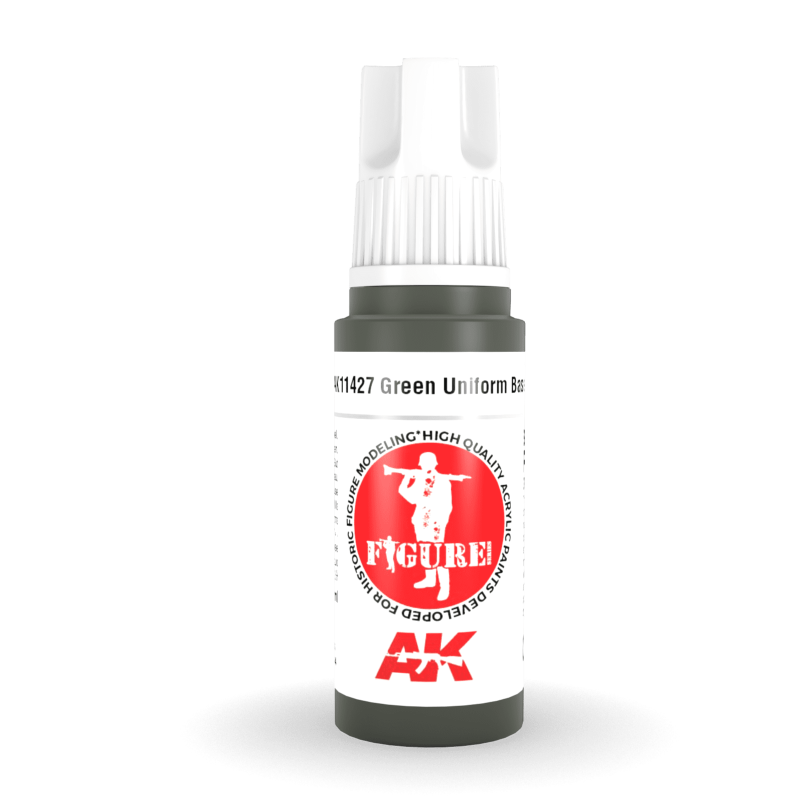 AK Interactive 3rd Gen Acrylic - Green Uniform Base 17ml AK11427