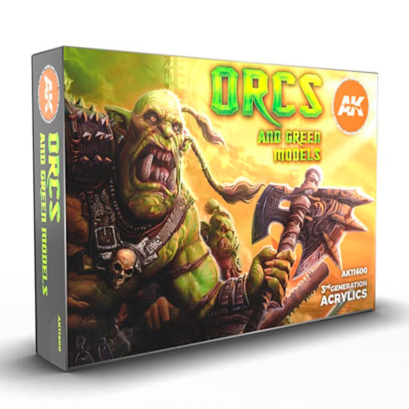 AK Interactive 3rd Gen Acrylics Orcs & Green Creatures Set (AK11600)