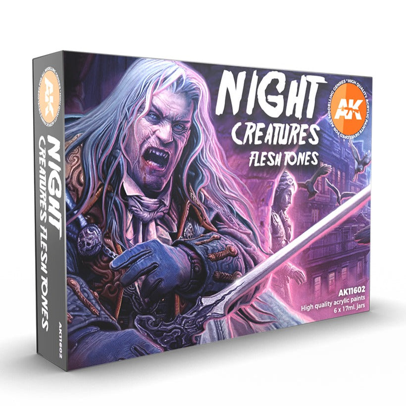 AK Interactive 3rd Gen Acrylics Night Creatures Flesh Tones Set AK11602
