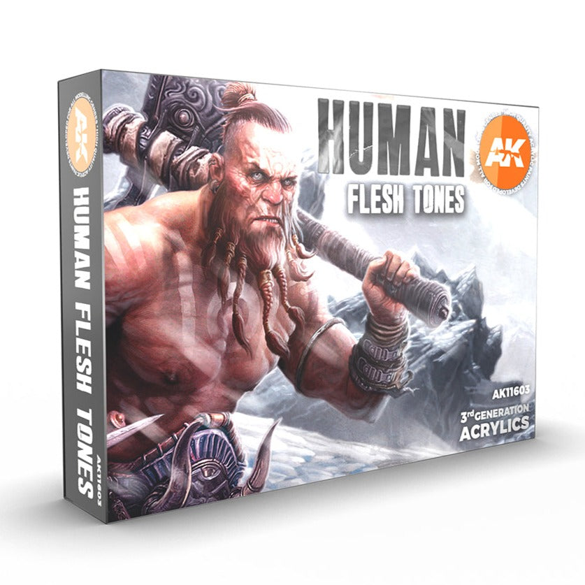 AK Interactive 3rd Gen Acrylics Human Flesh Tones Set