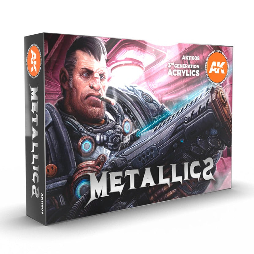 AK Interactive 3rd Gen Acrylic Metallics Set (AK11608)