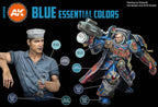 AK Interactive 3rd Gen Acrylic Blue Essential Colors Set AK11618