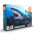 AK Interactive 3rd Gen Acrylic Blue Essential Colors Set AK11618