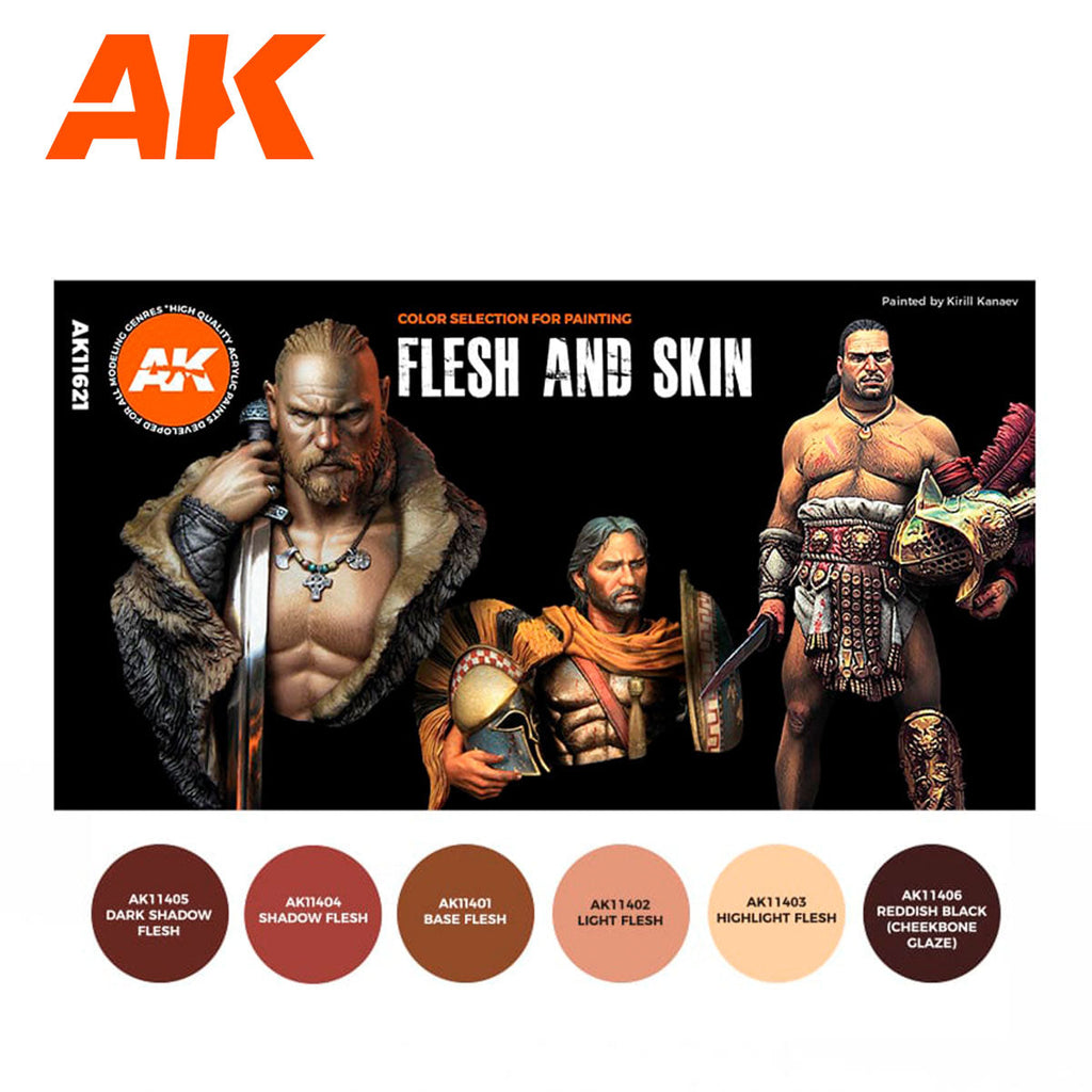 AK Interactive - Flesh And Skin Colors 3G