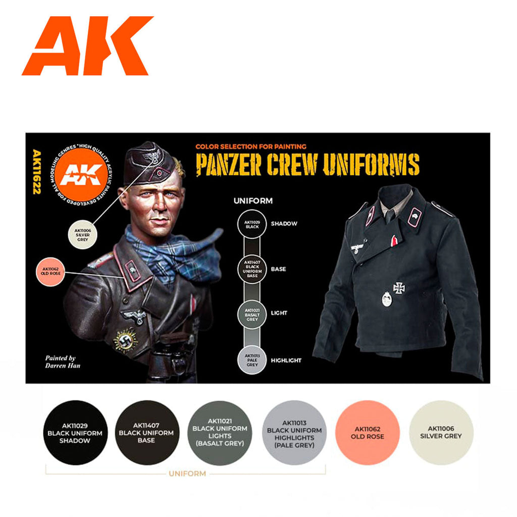 AK Interactive - Panzer Crew Black Uniforms Set 3G