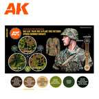 AK Interactive 3rd Gen Figure Paint Set - Waffen Spring-Summer Camouflage