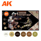 AK Interactive 3rd Gen Figure Paint Set - Modern Desert Uniform Colors