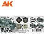 AK Interactive 3rd Gen AFV Paint Set - German Panzer Grey Modulation Set AK11642
