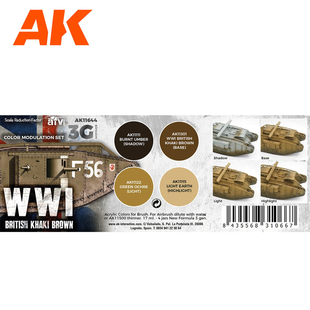 AK Interactive - Modulation WWI British Colors 3G