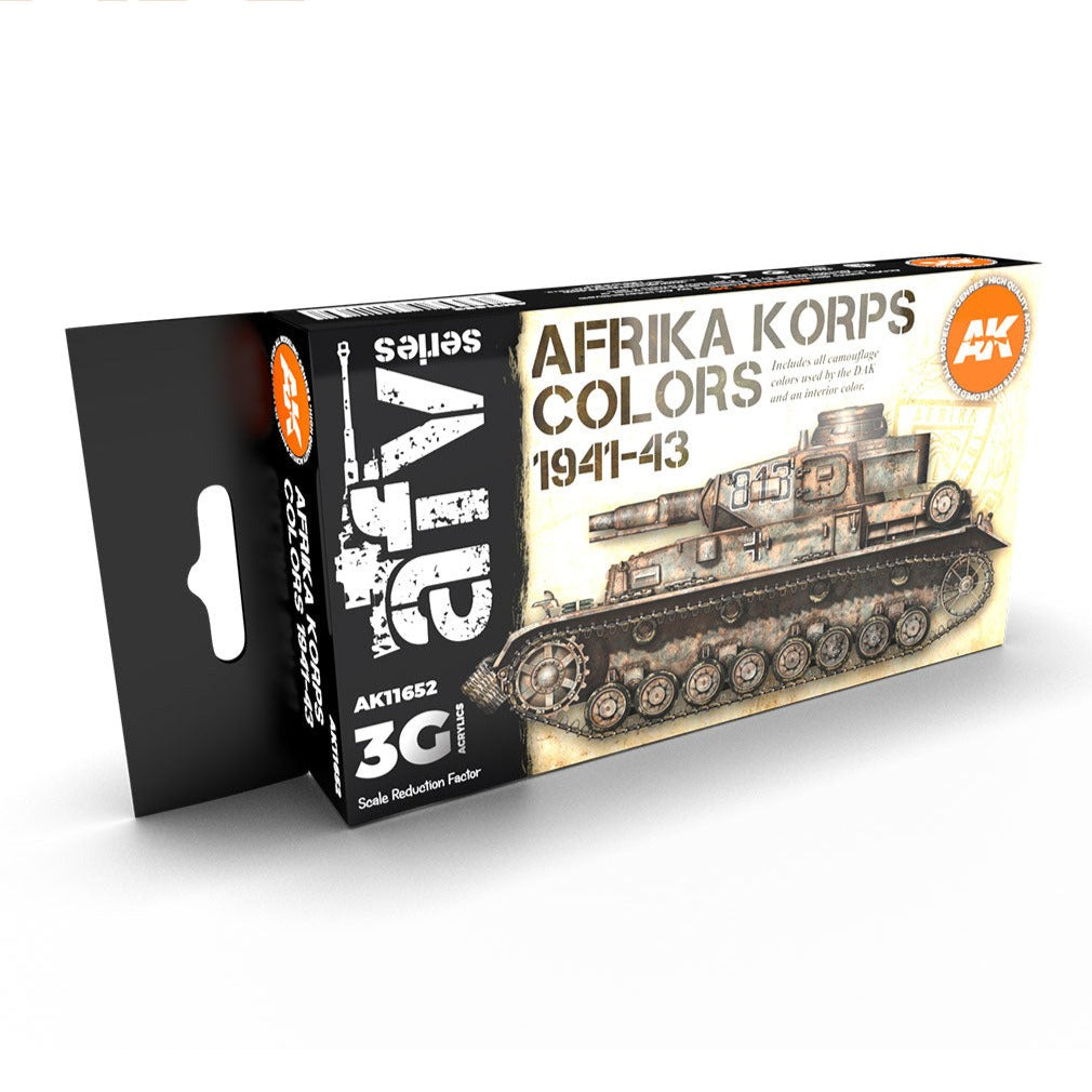 AK Interactive 3rd Gen AFV Paint Set - Afrika Korps