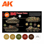 AK Interactive 3rd Gen AFV Paint Set - 1945 Panzer Colors