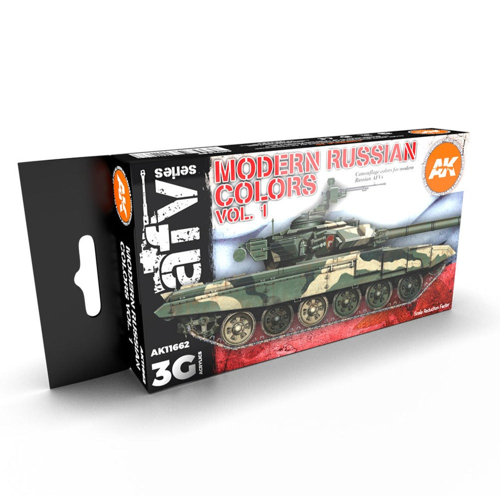 AK Interactive 3rd Gen AFV Paint Set - Modern Russian Colors Vol 1