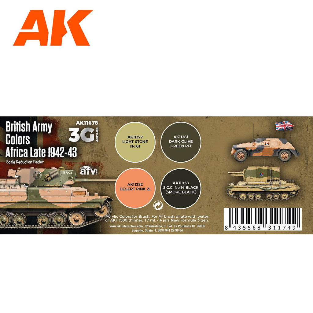 AK Interactive - British Army Colors Africa, Late 1942-43
